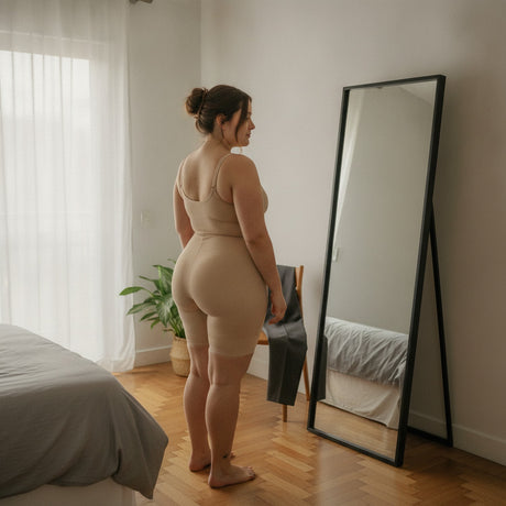 Body Moldeador Con Short Beige 3XL 4XL Madame Skin