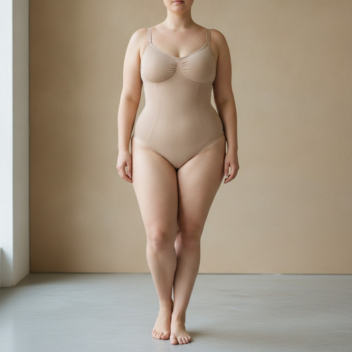 Body Reductores Tirantes Colaless XL/XXL Beige
