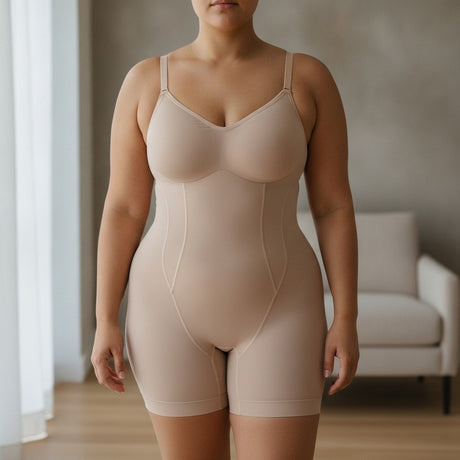 Body Reductores Tirantes Pantaleta Talla 3XL 4XL Beige