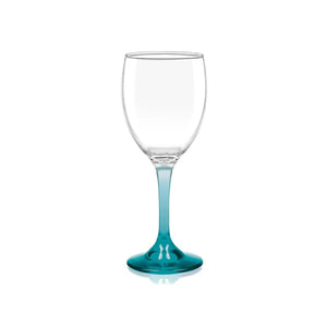 Display 6 Copas Vino Versalles Pie Color 300cc Multicolor