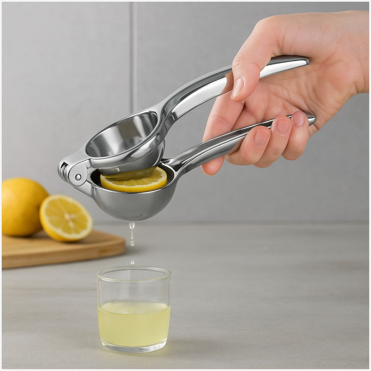 Exprimidor De Limon Wens Manual Metalico Profesional 23cm