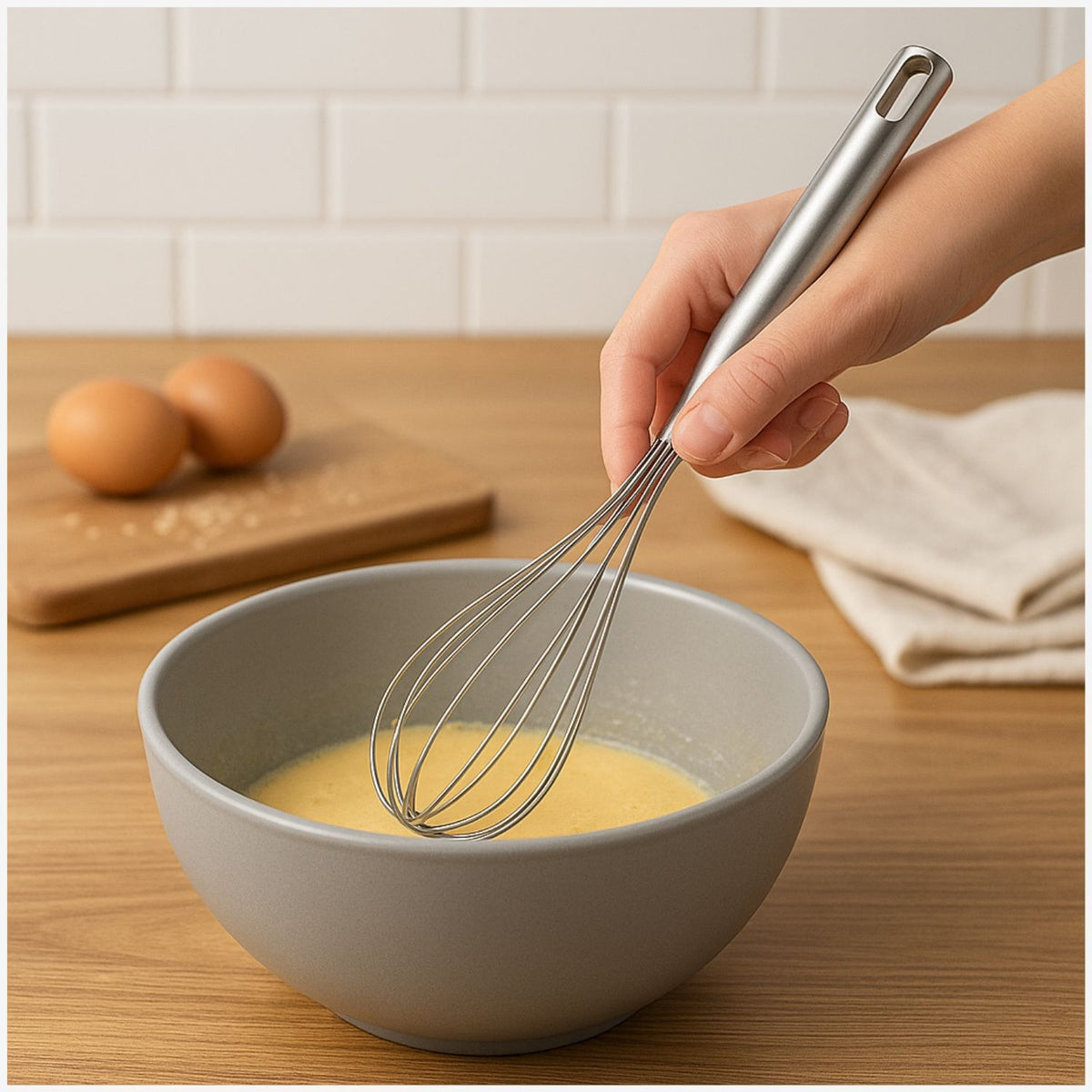 Batidor Manual Wens De Cocina 31cm Acero Inoxidable