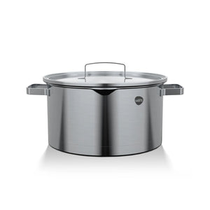 Cacerola Olla Acero Inoxidable De Cocina Con Tapa 24Cm Wens