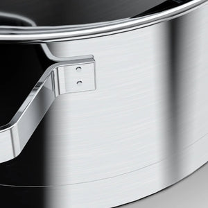 Cacerola Olla Acero Inoxidable De Cocina Con Tapa 24Cm Wens