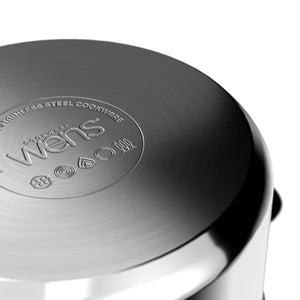 Cacerola Olla Acero Inoxidable De Cocina Con Tapa 24Cm Wens