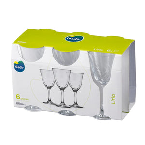 Set 6 Copas Vino Lirio 250mL Nadir Coctail