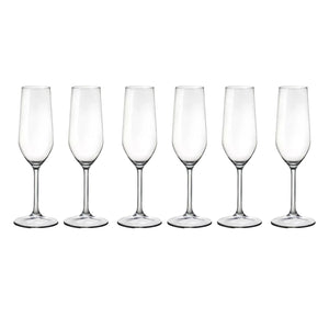 Set 6 Copas Flute Montepulciano Valley 195mL Hausmann
