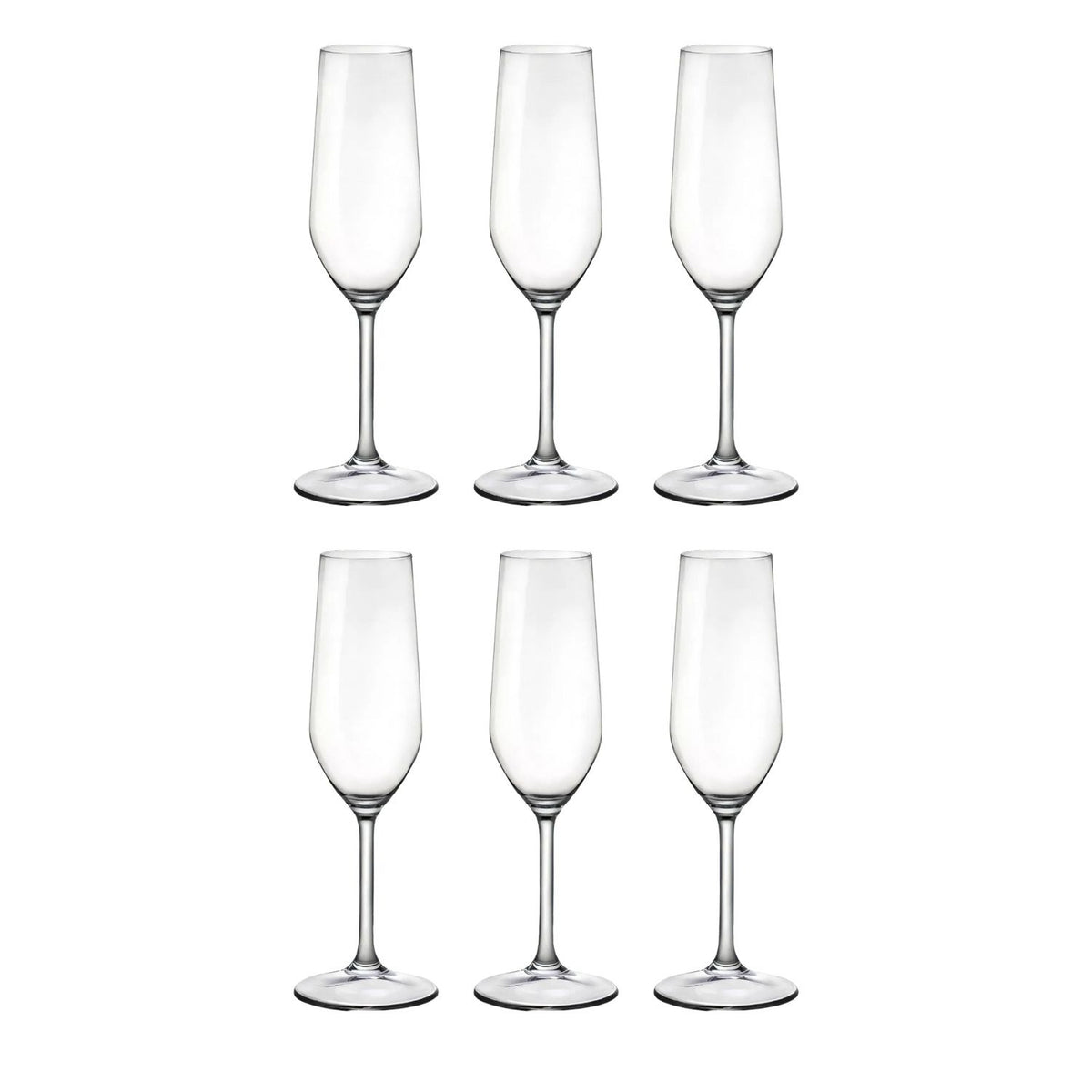Set 6 Copas Flute Montepulciano Valley 195mL Hausmann