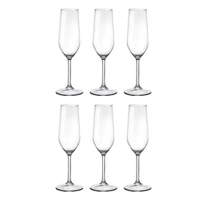 Set 6 Copas Flute Montepulciano Valley 195mL Hausmann