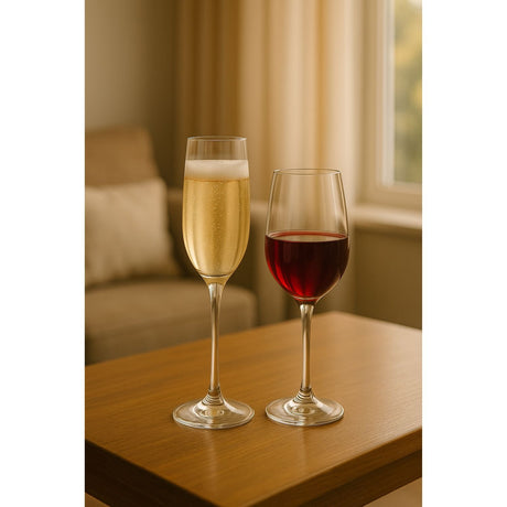 Set 6 Copas Flute 195mL + 6 Copas Vino 405mL Montepulciano