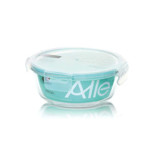 Set 48 Contenedores Hermetico Vidrio Redondo 370mL Allegra