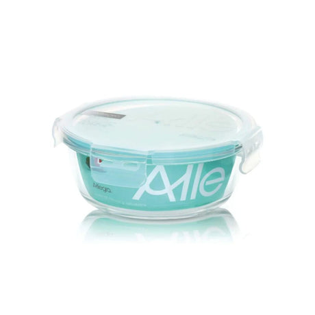 Set 48 Contenedores Hermetico Vidrio Redondo 370mL Allegra