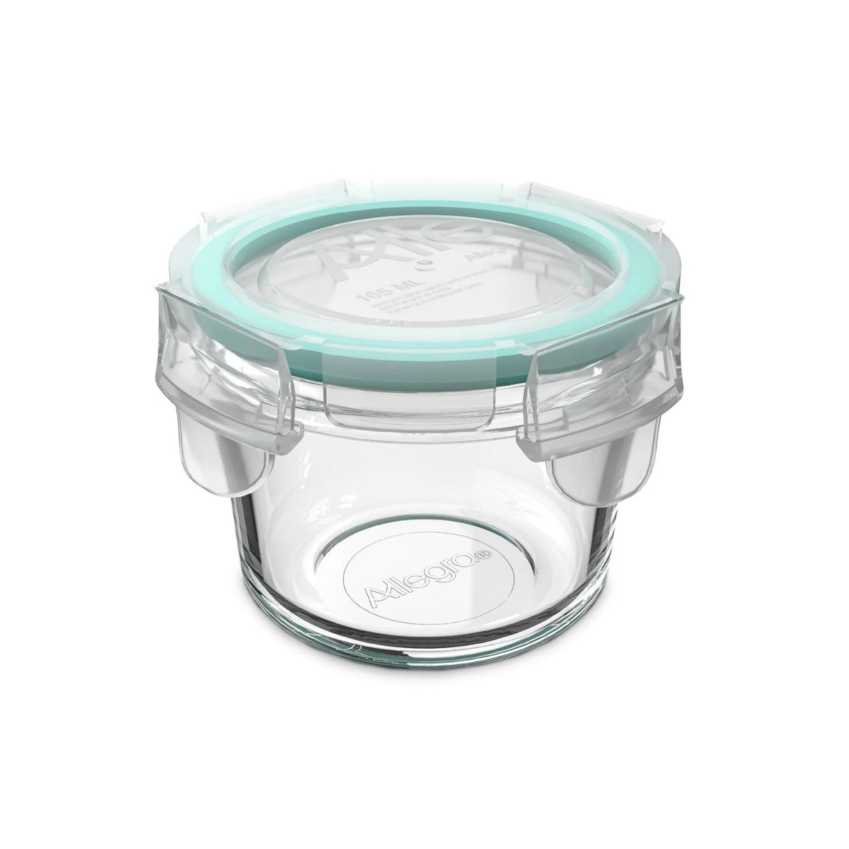 Contenedor Hermetico Allegra Vidrio 165mL Redondo Cocina