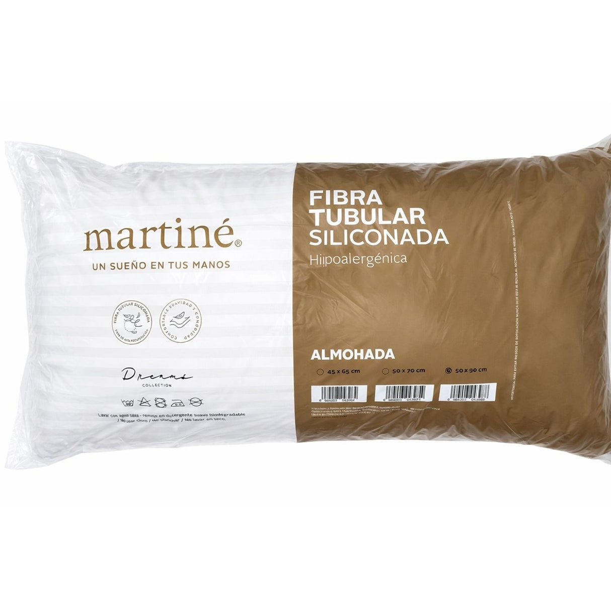 Almohada Estandar Blanca Martiné 50x90cm Poliester
