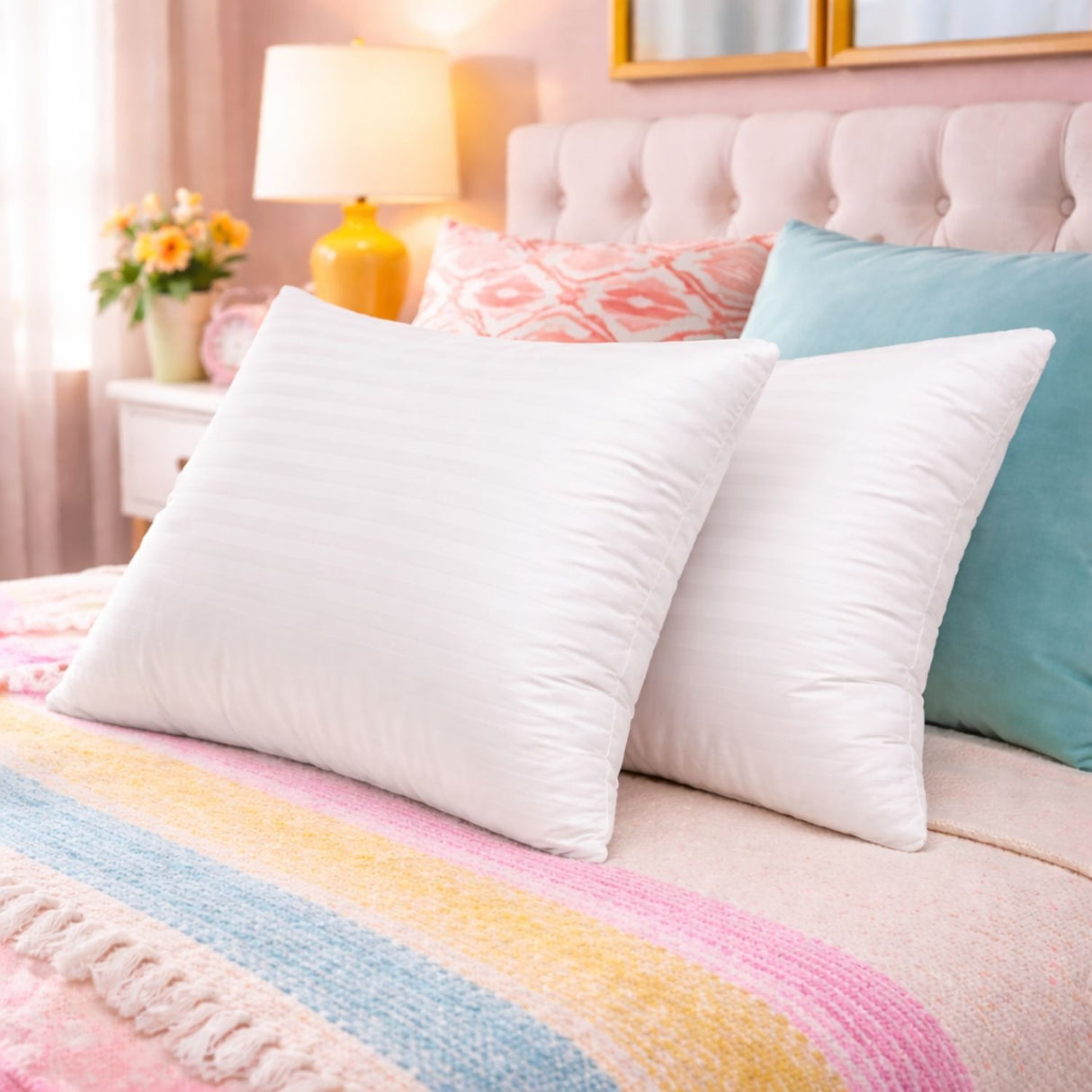 Pack 2 Almohadas Estandar Martiné 50x70cm Poliester