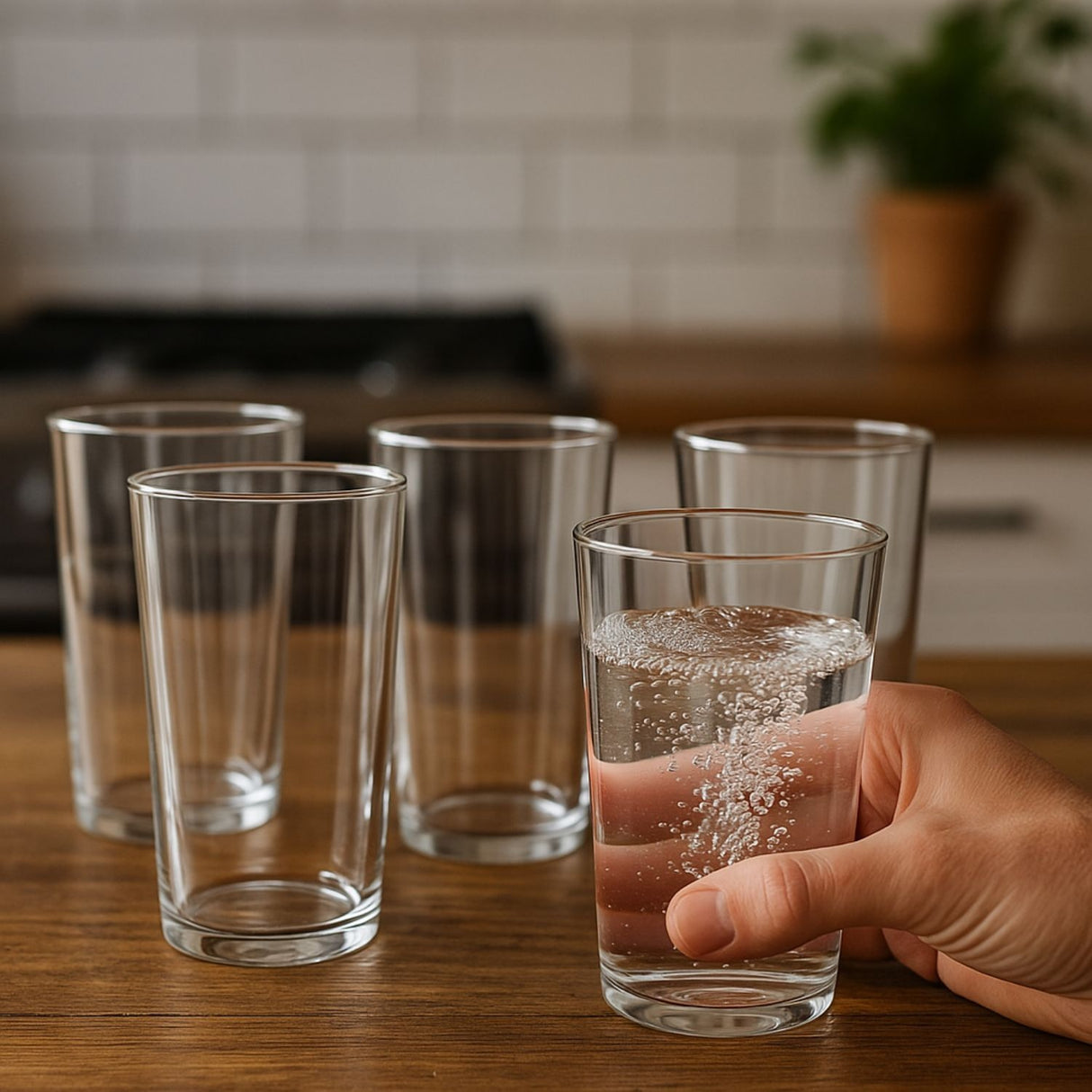 Set 42 Vasos Atlanta 258mL Vidrio Celebraciones Largo
