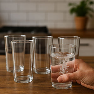 Set 30 Vasos Atlanta 258mL Vidrio Celebraciones Largo