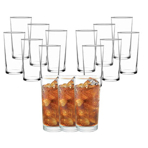 Set 18 Vasos Atlanta 258mL Vidrio Celebraciones Largo