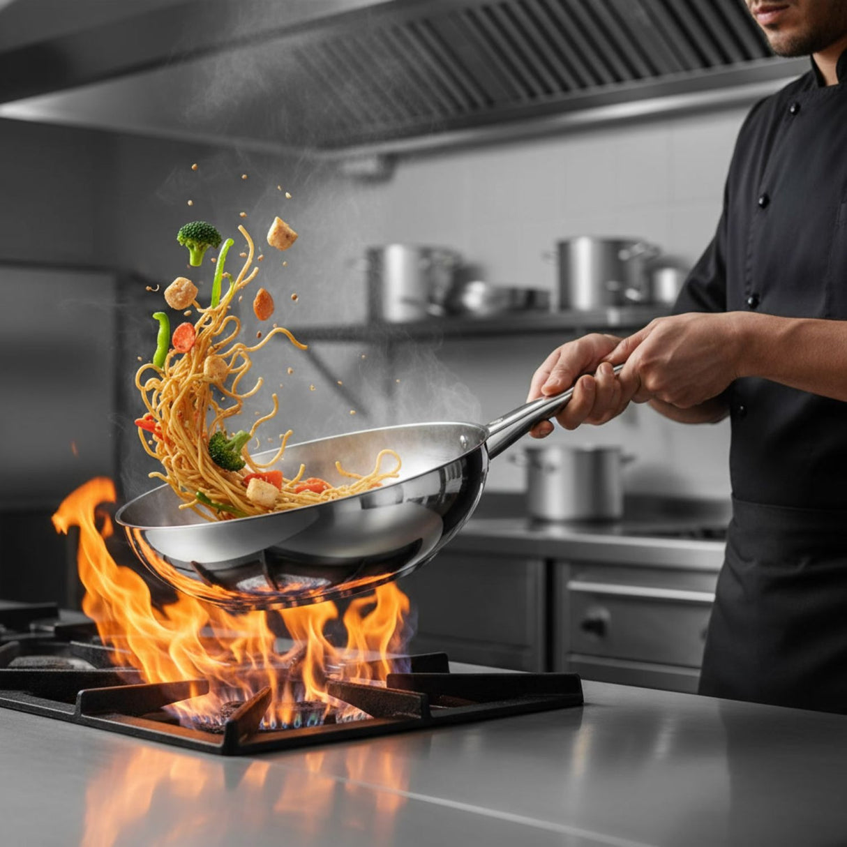 Wok Acero Inoxidable 28cm Inducción Wens Umbra