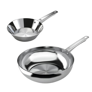 Pack Sarten 20cm + Wok 28cm Acero Inoxidable Umbra Wens