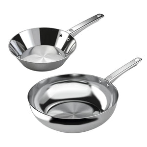 Pack Sarten 24cm + Wok 28cm Acero Inoxidable Umbra Wens