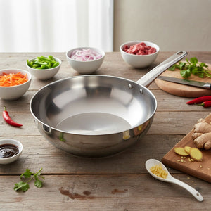 Pack Sarten 24cm + Wok 28cm Acero Inoxidable Umbra Wens