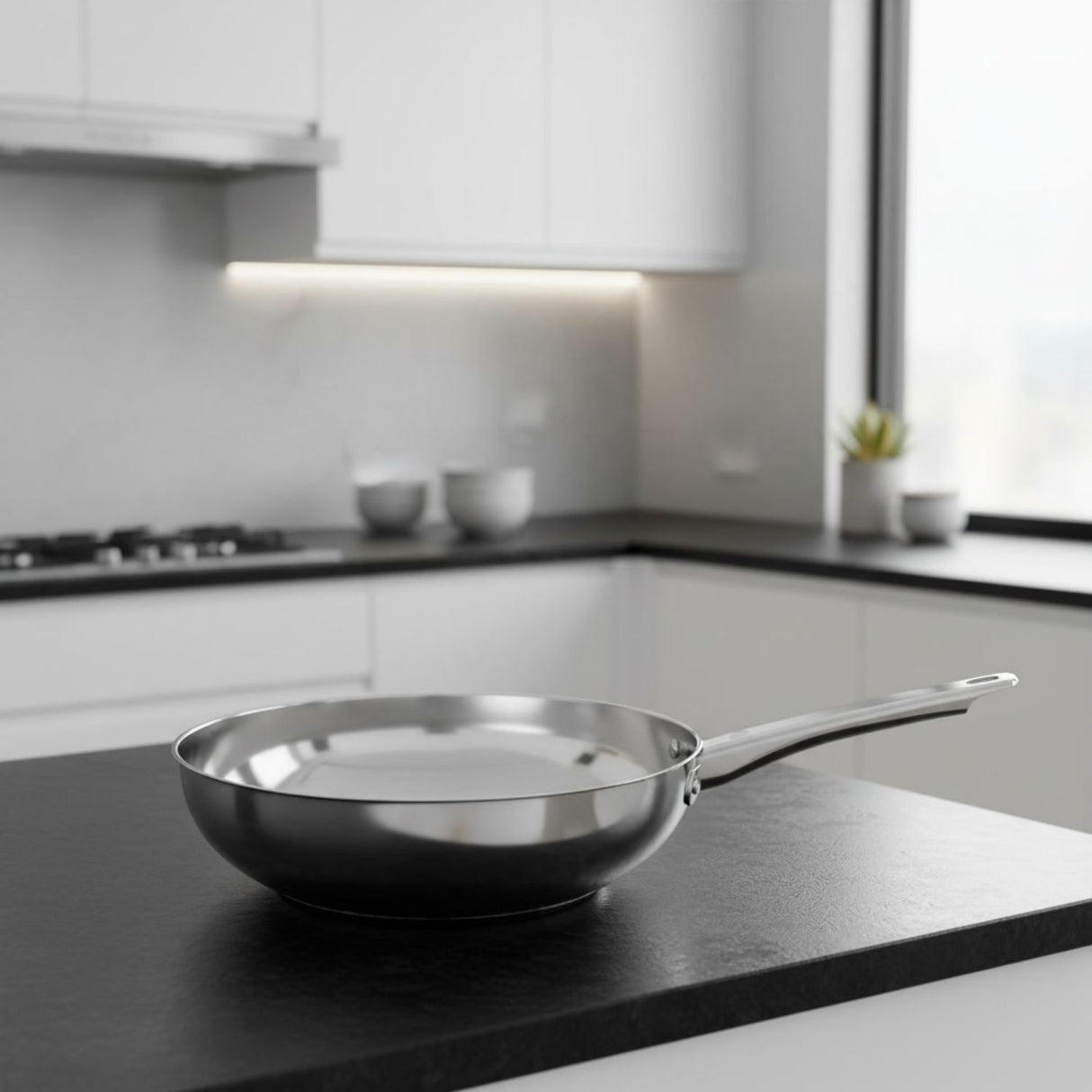 Pack Sarten 24cm + Wok 28cm Acero Inoxidable Umbra Wens