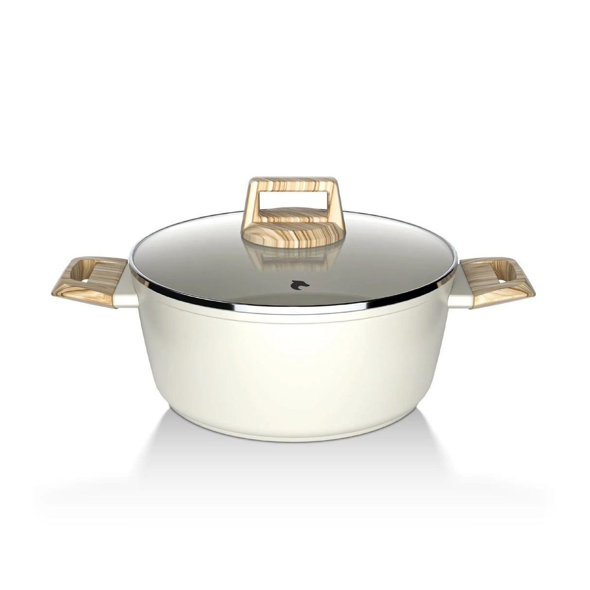 Batería Cocina 14 Piezas Aluminio Antiadherente Flow Crema