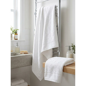 Set Toallas Baño Mano Blanco 100% Algodón Martité