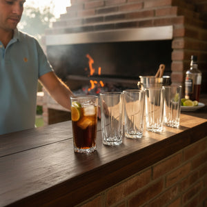 Set 6 Vasos Altos Creta Cristar 414mL