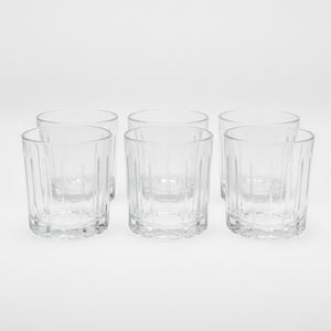 Set 6 Vasos Bajos Bali Cristar 355mL Vidrio Grueso