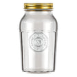 Frasco Americano Vintage Vidrio de 1500ml Estilo Retro Dorado-1