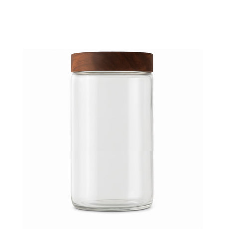 Frasco de Vidrio de 1L con Tapa de Madera-2