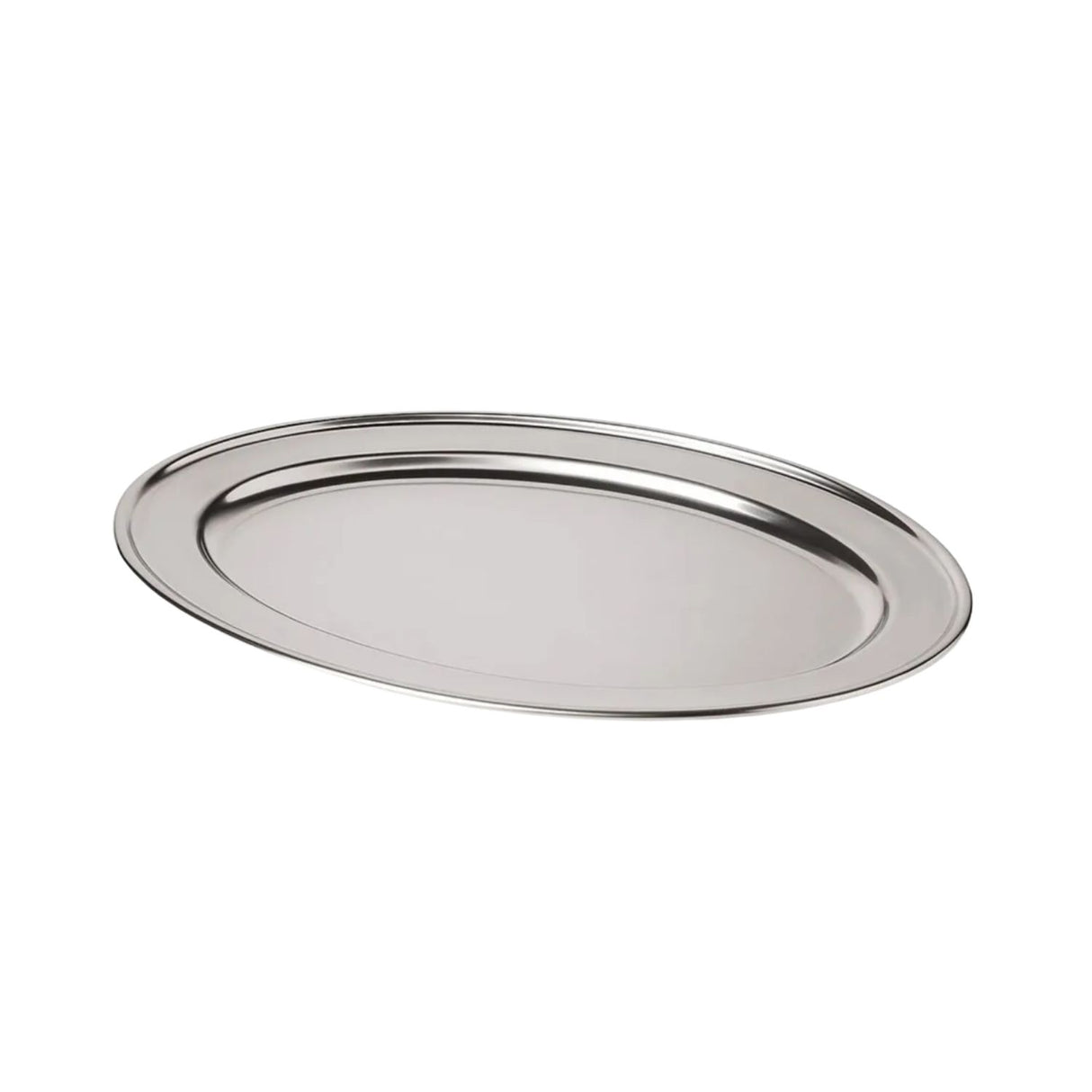 Bandeja Plato Oval Para Servicio 35cm Acero Inox Cuiner-1-1