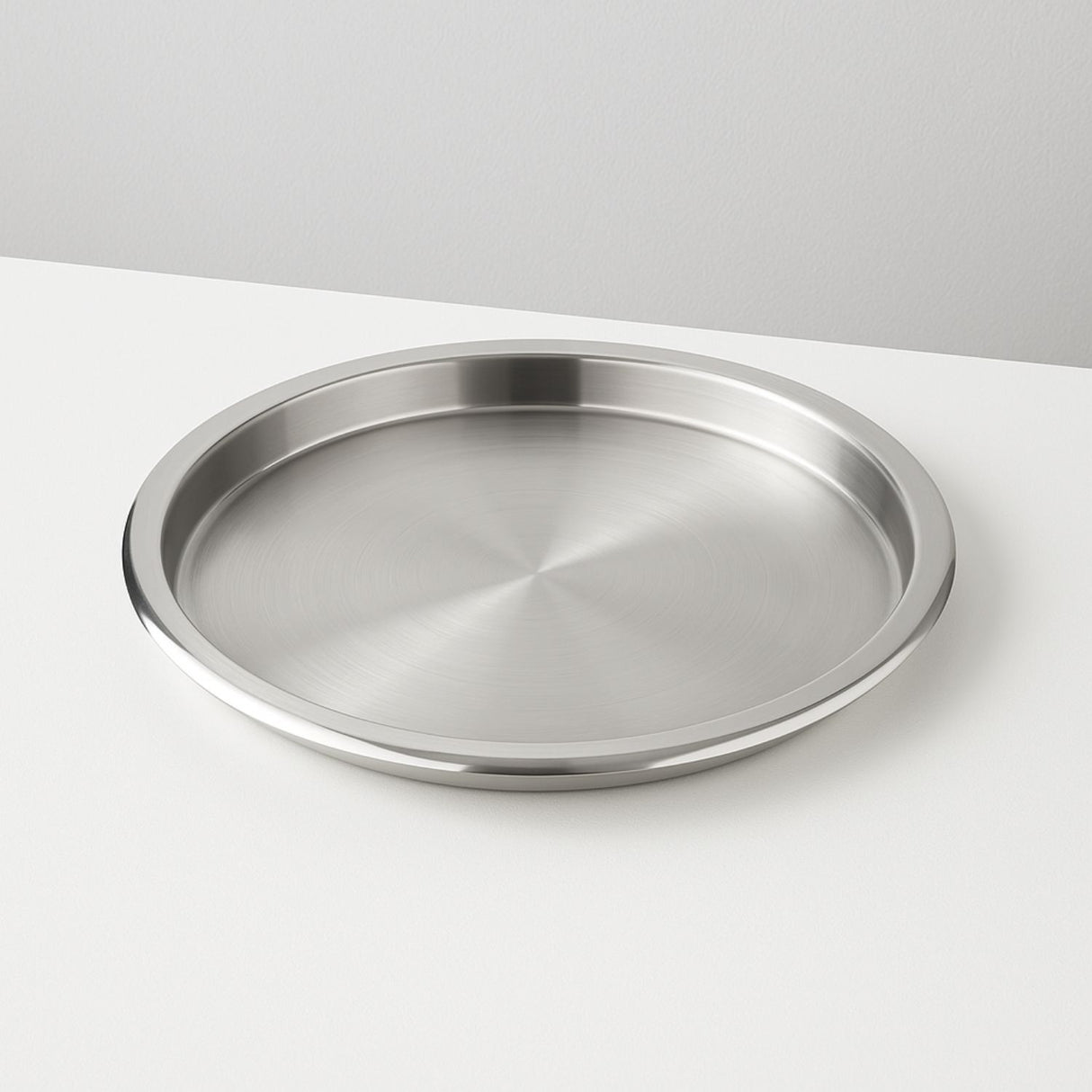 Bandeja Redonda Cuiner De Servicio 35Cm Acero Inoxidable-1-2