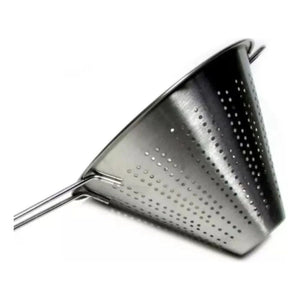 Colador Cónico De Acero Inoxidable 20cm Plateado Cuiner-2