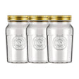 Set 3 Frascos Americano Vintage Vidrio 1000ml Tapa Dorada. Perfectos para almacenar y decorar con estilo. ¡Compra ahora y transforma tu hogar!-1-1