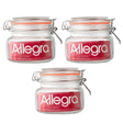 Set 3 Frascos Vidrio Con Tapa Hermetica De 500mL Allegra. Perfectos para conservar alimentos frescos y organizados. ¡Compra ahora y optimiza tu cocina!-1-1