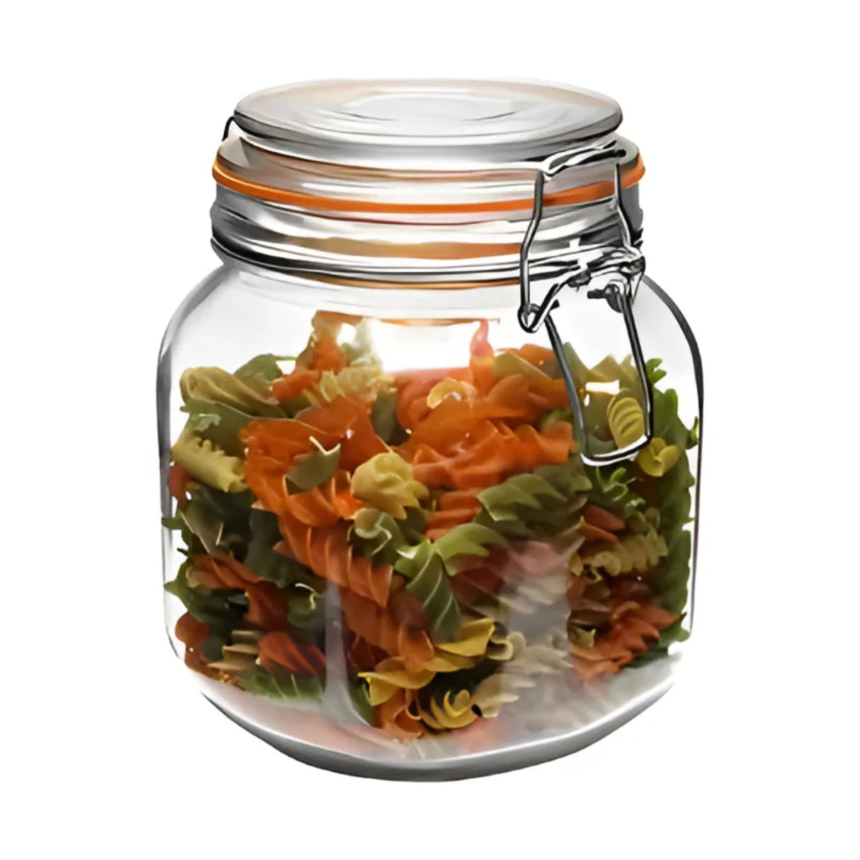 Set 2 Frascos Vidrio Con Tapa Hermetica De 800mL Allegra. Perfectos para conservar alimentos frescos y organizados. ¡Compra ahora y mejora tu cocina!-1-3