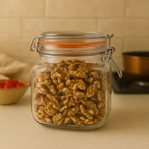 Set 2 Frascos Con Tapa Hermetica 500mL + 800mL Allegra. Perfectos para conservar alimentos frescos y organizados. ¡Compra ahora y optimiza tu cocina!-1-3