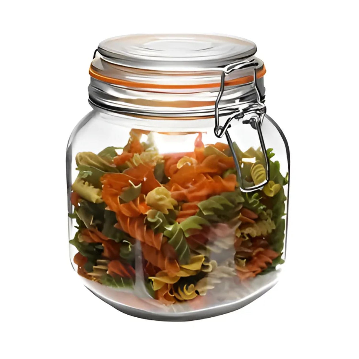 Set 2 Frascos Con Tapa Hermetica 800mL + 1450mL Allegra. Mantén tus alimentos frescos y organizados. ¡Compra ahora y mejora tu cocina!-1-4