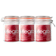 Set 3 Frascos Con Tapa De Vidrio Hermetica De 750mL Allegra. Perfectos para conservar tus alimentos frescos. ¡Compra ahora y organiza tu cocina!-1-1