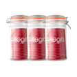 Set 3 Frascos Con Tapa De Vidrio Hermetica De 1000mL Allegra. Perfectos para conservar alimentos frescos y organizados. ¡Compra ahora y optimiza tu cocina!-1-1