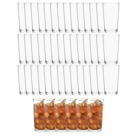 Set 48 Vasos Atlanta 286mL Vidrio Celebraciones Largo | Disparo.cl