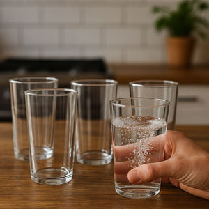 Set 18 Vasos Atlanta 286mL Vidrio Celebraciones Largo | Disparo.cl