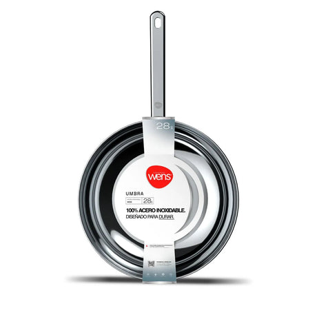 Pack sartén 20cm y wok 28cm de acero inoxidable, ideal para preparaciones rápidas y versátiles con cocción uniforme, alta resistencia y fácil limpieza. ¡Compra ahora y equipa tu cocina!-2
