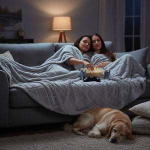 Manta Jacquard Polar Sherpa Martiné Gris Plata 127x152 cm. Máximo abrigo y suavidad para cama, sofá o momentos de descanso en casa. ¡Compra la tuya!-3