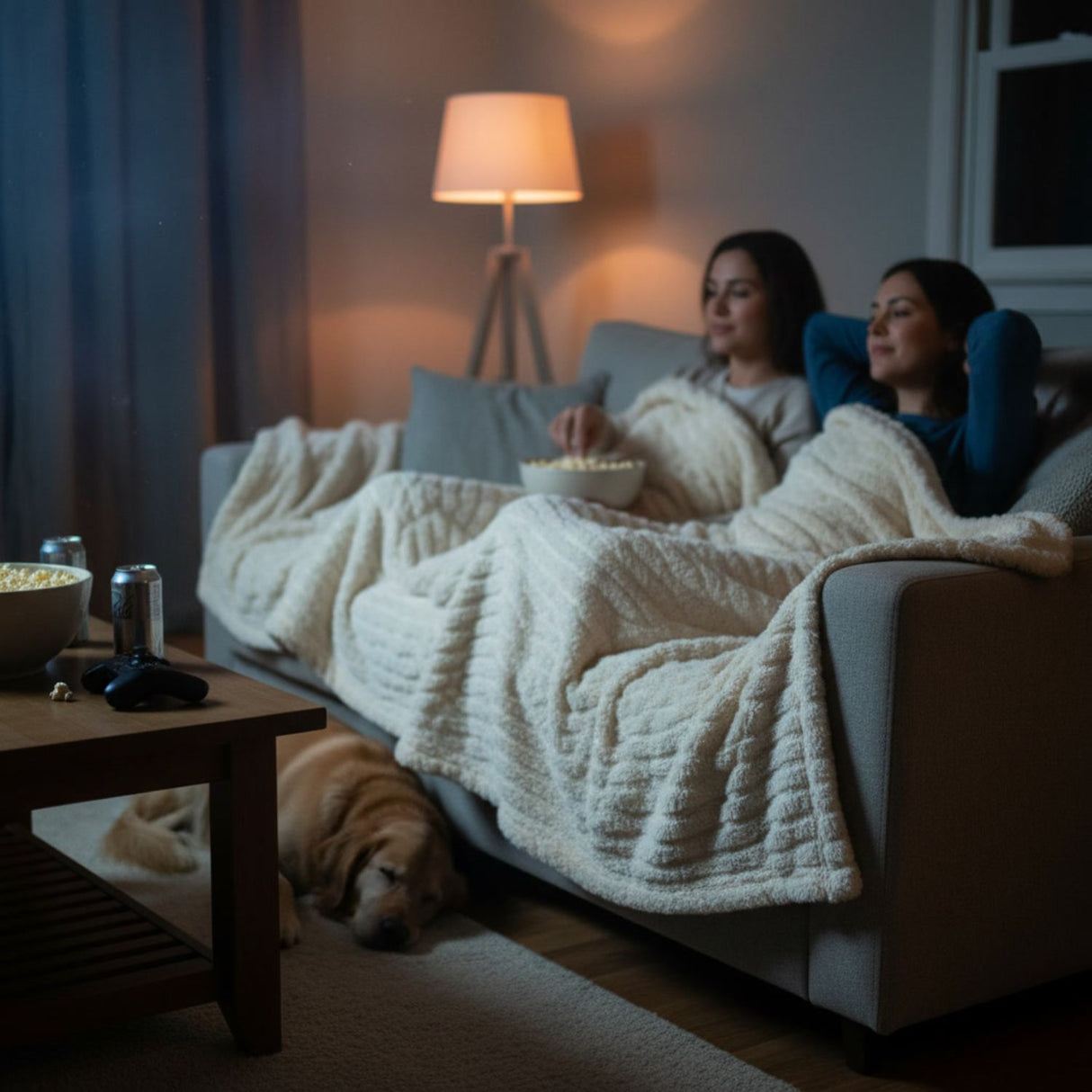 Manta Jacquard Polar Sherpa Martiné Beige 127x152 cm. Diseño elegante y suave al tacto ideal para dormitorio, living o descanso diario. ¡Compra hoy!-3