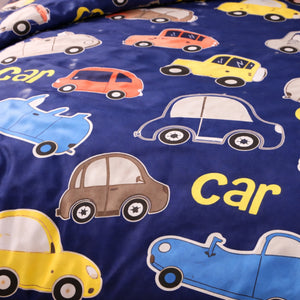 Juego de Sábanas Infantil Autos 1.5 Plazas Poliéster Diseño Cars | Disparo.cl