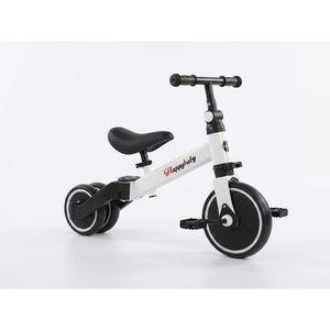 Bicicleta Equilibrio Plegable Infantil Acero 70cm Blanco